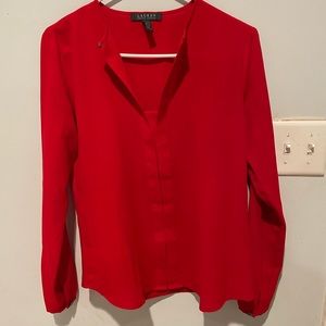 Ralph Lauren Red Blouse